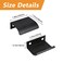 MOROBOR Black Mini Finger Edge Pull 8pcs Concealed Handle Modern Style Drawer Handle Radian Edges Aluminum Alloy Invisible Wardrobe Knobs for Cabinet Hardware Drawer50mm