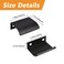 MOROBOR Black Mini Finger Edge Pull 8pcs Concealed Handle Modern Style Drawer Handle Radian Edges Aluminum Alloy Invisible Wardrobe Knobs for Cabinet Hardware Drawer50mm
