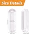 MOROBOR Clear PU SelfAdhesive Pulls 4 Pcs Recessed Finger Pulls Oval Sliding Door Handles Clear Instant Handle for Glass Doors Window Drawer Cabinet