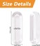 MOROBOR Clear PU SelfAdhesive Pulls 4 Pcs Recessed Finger Pulls Oval Sliding Door Handles Clear Instant Handle for Glass Doors Window Drawer Cabinet