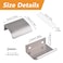 MOROBOR Finger Edge Pull 8pcs Concealed Handle Aluminum Alloy Invisible Handle 50mm Brushed Nickel Furniture Handles SelfStick Instant Cabinet Drawer Pulls