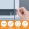 MOROBOR Mini SelfStick Instant Cabinet Drawer Pulls 2pcs Clear Acrylic SelfAdhesive Push Pull Handles for Dresser Cabinet Drawer Glass Doors Window