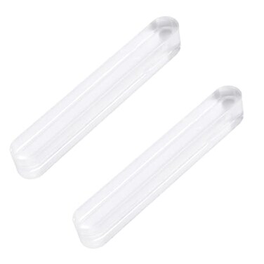 MOROBOR Mini SelfStick Instant Cabinet Drawer Pulls 2pcs Clear Acrylic SelfAdhesive Push Pull Handles for Dresser Cabinet Drawer Glass Doors Window
