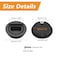 MOROBOR Round with Pull Ring Embedded Handle 4pcs Tatami Hidden Handles Invisible Cabinet Door Furniture Hardware with Screws for Cabinet Wardrobe DrawerBlack