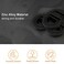 MOROBOR Round with Pull Ring Embedded Handle 4pcs Tatami Hidden Handles Invisible Cabinet Door Furniture Hardware with Screws for Cabinet Wardrobe DrawerBlack