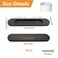 MOROBOR SelfStick Oval Sliding Door Pulls 2pcs Matte Black Aluminum Alloy Flush Pull PunchFree Handle for Sliding Barn Door Windows Cabinets