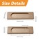 MOROBOR SelfStick Rectangular Sliding Door Pulls 2pcs Aluminum Alloy Flush Pull PunchFree Handle for Sliding Barn Door Windows Cabinets Bronze Gold100mm