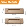 MOROBOR SelfStick Rectangular Sliding Door Pulls 2pcs Aluminum Alloy Flush Pull PunchFree Handle for Sliding Barn Door Windows Cabinets Bronze Gold100mm