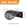MOROBOR Solid Copper Finger Edge Pull 2PCS Leaf Shaped Cabinet Handles Decorative Furniture Handles with Mounting Screws for Cupboard Cabinet Wardrobe Drawer Black