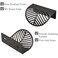 MOROBOR Solid Copper Finger Edge Pull 2PCS Leaf Shaped Cabinet Handles Decorative Furniture Handles with Mounting Screws for Cupboard Cabinet Wardrobe Drawer Black