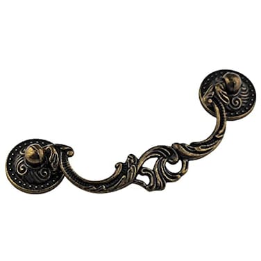 MuDuJia 4Pack 312 Inch Centers Vintage Style Antique Bronze Bail Drawer Pull Drop Swing Handles Cabinet Knob Kitchen Hardware 35 89 mm Centers 4
