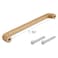 MY MIRONEY 6 Pack Hardware Wooden Handles Arch Wood Cabinet Pulls Finished Wooden Drawer Pulls Handles Beech Wood Dresser Door Pulls with Screws 756 Hole Centers