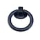 MY MIRONEY 6 Pack Vintage Cabinet Handles Black Ring Drawer Pulls Zinc Alloy Hardware Knobs with Screws for Kitchen Dresser Cabinet