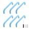 MY MIRONEY 6PCS Blue Drawer Pulls Aluminum Alloy Cabinet Handle Pulls Hardware Cute Style Cupboard Dresser Door Handles with a Screwdriver and Screws 378 Hole Centers