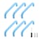 MY MIRONEY 6PCS Blue Drawer Pulls Aluminum Alloy Cabinet Handle Pulls Hardware Cute Style Cupboard Dresser Door Handles with a Screwdriver and Screws 378 Hole Centers