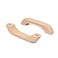 Mysummer 5PCS Wooden Handles for Cabinet Solid Handle Unfinished for Chest of Drawers Hole Distance 378 inch for Furniture Wardrobe Cupboard Closet Drawer Handle Pull