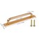 Pastlla 2Pcs Barn Door Handle Kitchen Cabinet Drawer Handle Sliding Barn Door Pull Aluminum Alloy Flush Flat Base Cabinet Panel Pull 756 Hole Center Gold