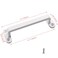 Pastlla 2Pcs Metal Gate Pulls Handle Shed Door Handle Cabinet Pulls for Cabinets Drawer Closet Wardrobe Door Pull White 417 Hole Centers