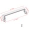 Pastlla 2Pcs Metal Gate Pulls Handle Shed Door Handle Cabinet Pulls for Cabinets Drawer Closet Wardrobe Door Pull White 417 Hole Centers