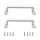 Pastlla 2Pcs Metal Gate Pulls Handle Shed Door Handle Cabinet Pulls for Cabinets Drawer Closet Wardrobe Door Pull White 417 Hole Centers