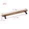 Pastlla 2Pcs Walnut Solid Wood Pulls Handles Aluminum alloy Black Base Kitchen Wardrobe Cabinet Hardware Pull Handle Drawer Dresser Pull Handle Round Handle Round Black Base Hole Center 63160mm