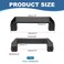PATIKIL Plastic Pull Handles 120mm Hole Centers 4 Pcs Square Drawer Pulls Kitchen Hardware for Luggage Mechanical Equipment Door Cupboard Handle Black