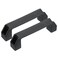 PATIKIL Plastic Pull Handles 150mm Hole Centers 2 Pcs Square Drawer Pulls Kitchen Hardware for Luggage Mechanical Equipment Door Cupboard Handle Black