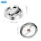 PATIKIL Recessed Door Handles 2 Pcs Round Flush Pulls Stainless Steel Furniture Locks Hidden Embedded Fireproof Door Furniture Pull Silver