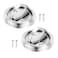 PATIKIL Recessed Door Handles 2 Pcs Round Flush Pulls Stainless Steel Furniture Locks Hidden Embedded Fireproof Door Furniture Pull Silver