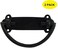 Perilla Home Black Metal Long Pull Handle Set of 2 Decorative Door Gates Garages Barns Sheds Closets Sliding Door for Pulls Lifter