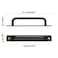 Piutouyar 2 Pack Aluminum Alloy Sliding Barn Door Handle 192mm 756 Inch Hole Center Gate Door Handle Closet Door Pulls with Plate for Kitchen Cabinet Bathroom Closet 85 InchBlack