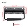 Piutouyar 49 Inch Spring Loaded Handle Heavy Duty Surface Mount Folding With Rubber Grip for Toolbox Boxes Black 4Pcs