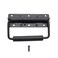 Piutouyar 49 Inch Spring Loaded Handle Heavy Duty Surface Mount Folding With Rubber Grip for Toolbox Boxes Black 4Pcs