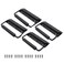Piutouyar 49 Inch Spring Loaded Handle Heavy Duty Surface Mount Folding With Rubber Grip for Toolbox Boxes Black 4Pcs