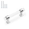 Probrico 10 Pack Kitchen Cabinet Handles 3 Inch Hole Center Cabinet Pulls Polished Chrome Zinc Alloy with Clear Acrylic Cabinet Knobs for Kirtchen and Bathroom Cabinets