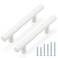 Probrico 10 Pack White Cabinet Pulls 3 Inch Modern Cabinet Hardware Euro T Bar Handles Cupboard Drawer Closet Handles