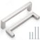Probrico 15 PackSquare Cabinet Handles 5 Inch Hole Centers Stainless Steel Cupboard Handles Brushed Nickel Kitchen Cabinet Pulls Overall Length 512