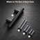 Probrico 25 Pack Holes Centers64mm 25inch Flat Black Kitchen Cabinet Pulls Stainless Steel Dresser Drawer Handles 4inch Length Modern T Bar Pull Handle for Bedroom