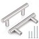 Probrico 5 PackT Bar Cabinet Pulls Stainless Steel Kitchen Handles Chest Knobs 25 Inch Hole Centers Brushed Nickel 4 Inch Overall Length