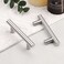 Probrico 5 PackT Bar Cabinet Pulls Stainless Steel Kitchen Handles Chest Knobs 25 Inch Hole Centers Brushed Nickel 4 Inch Overall Length