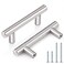 Probrico 5 PackT Bar Cabinet Pulls Stainless Steel Kitchen Handles Chest Knobs 25 Inch Hole Centers Brushed Nickel 4 Inch Overall Length
