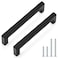 Probrico 50 Pack 5 Inch 128mm Hole Center Cabinet Handles Stainless Steel Kitchen Drawer Pulls Square Bar Cabinet Hardware for Kitchen Bathroom Cupboard