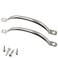 PZRT 2pcs 129mm Stainless Steel Door Handle Cabinet Drawer Hardware Solid Handles Pulls