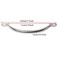 PZRT 2pcs 129mm Stainless Steel Door Handle Cabinet Drawer Hardware Solid Handles Pulls