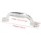 PZRT 2pcs Transparent Acrylic Drawer Knobs Pull Handles Dresser Pulls Glass Look Kitchen Cabinet Door Handle Pull Adhesive Type
