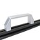PZRT Aluminum Rectangular Industrial Handle Cabinet Hardware for Furniture Drawer Closet Nylon Plastic 120mm Hole Distance Silver