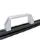 PZRT Aluminum Rectangular Industrial Handle Cabinet Hardware for Furniture Drawer Closet Nylon Plastic 120mm Hole Distance Silver
