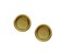 QCAA Solid Brass Finger Pull 134 Polish Brass 2 Pack