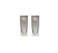 QCAA Solid Brass Rectangular Flush Pull 3 x118 x38 Nickel 2 Pack Made in Taiwan