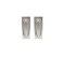 QCAA Solid Brass Rectangular Flush Pull 3 x118 x38 Nickel 2 Pack Made in Taiwan